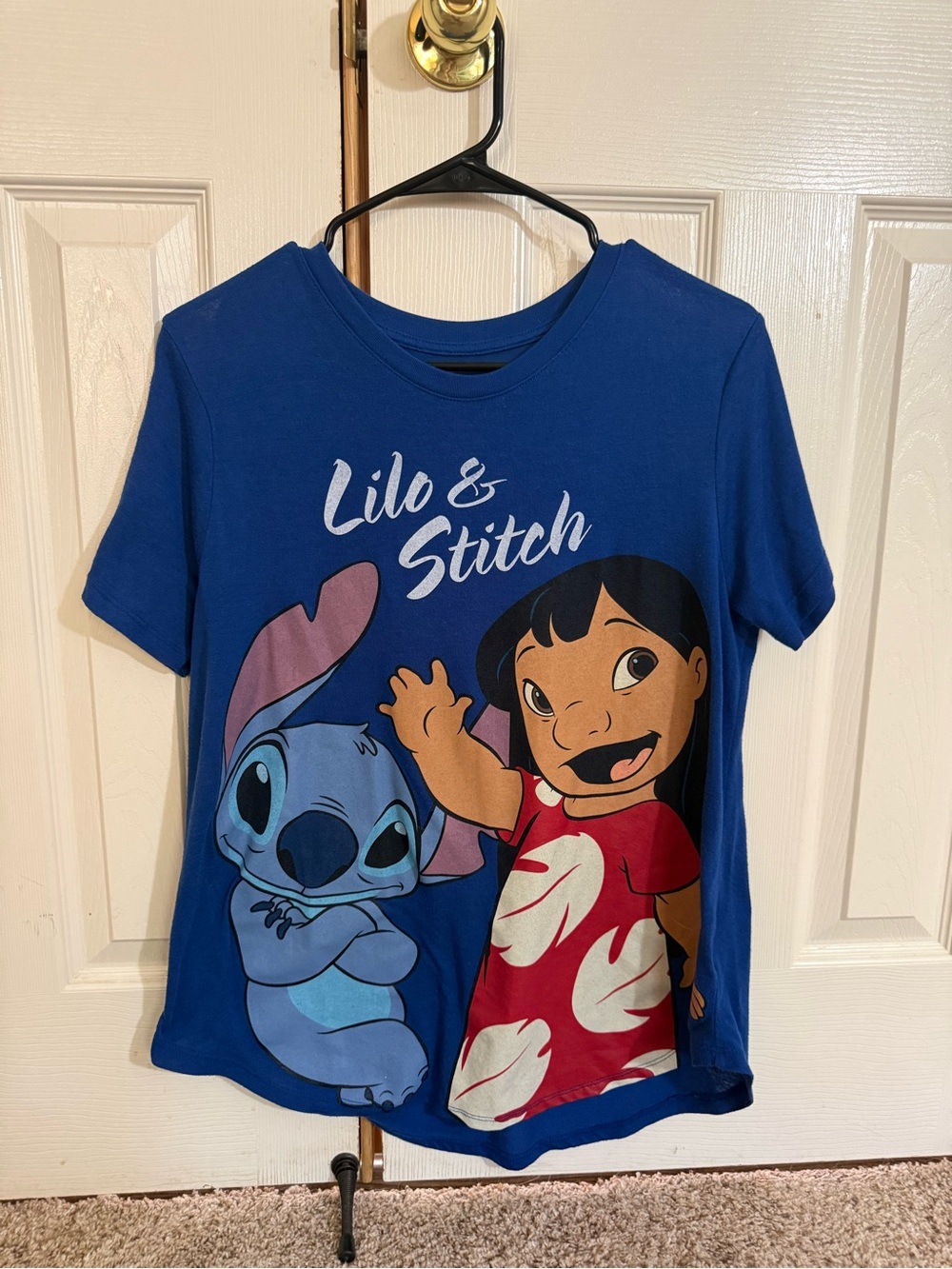 Disney Lilo & Stitch Blue Graphic Tee Youth XXL 19